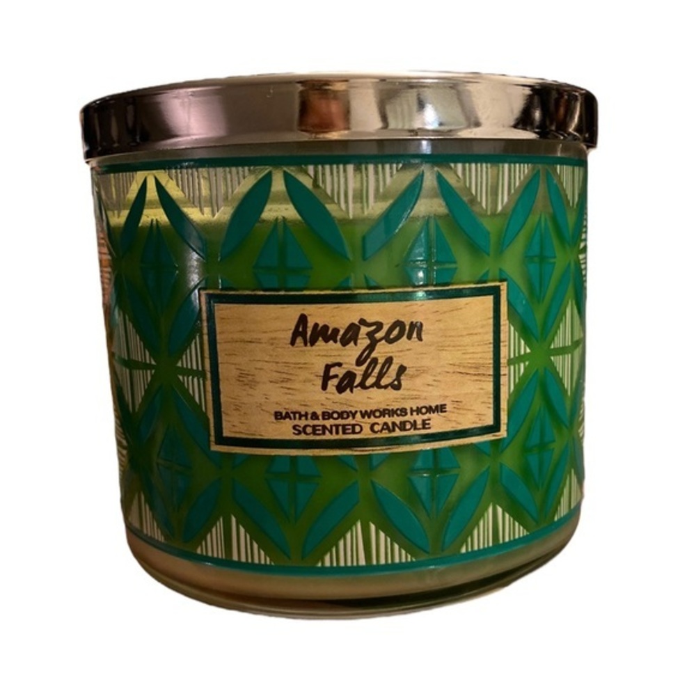 Bath & Body Works limited edition Amazon Falls scent 3 wick candle NWT